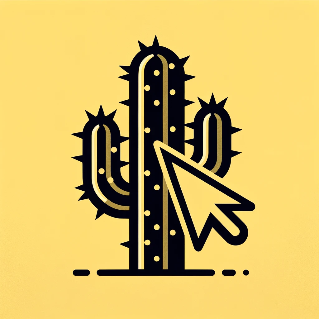 Image of mouse pointer Qlik-ing on a Cactus