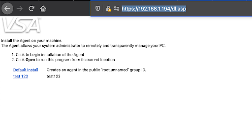 Screenshot of /dl.asp page